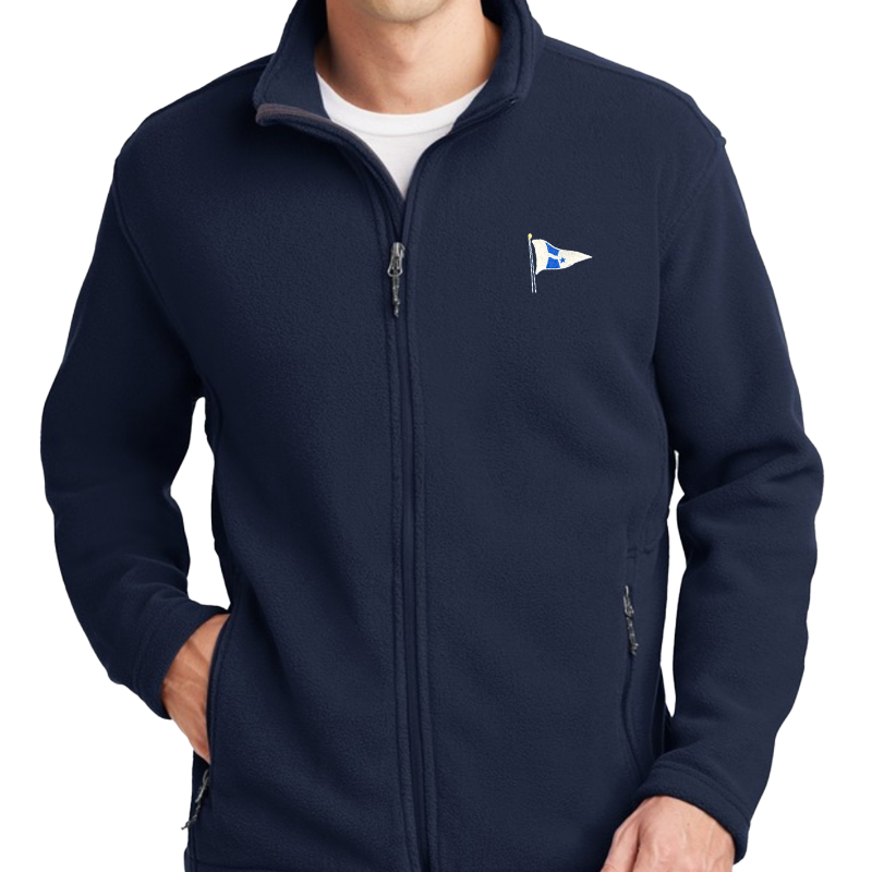 WYC Mens Embroidered Midweight Fleece Jacket