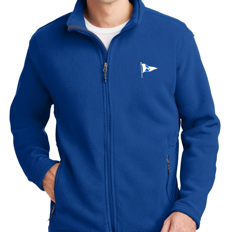 WYC Mens Embroidered Midweight Fleece Jacket