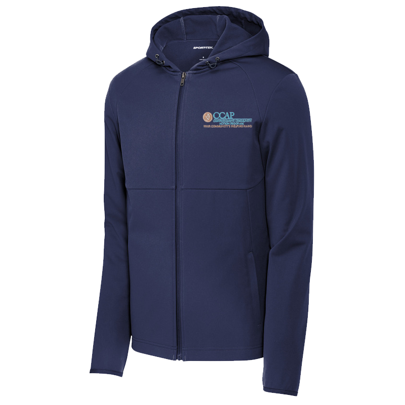 CCAP Navy Embroidered Sport-Tek Soft Shell Hooded Jacket