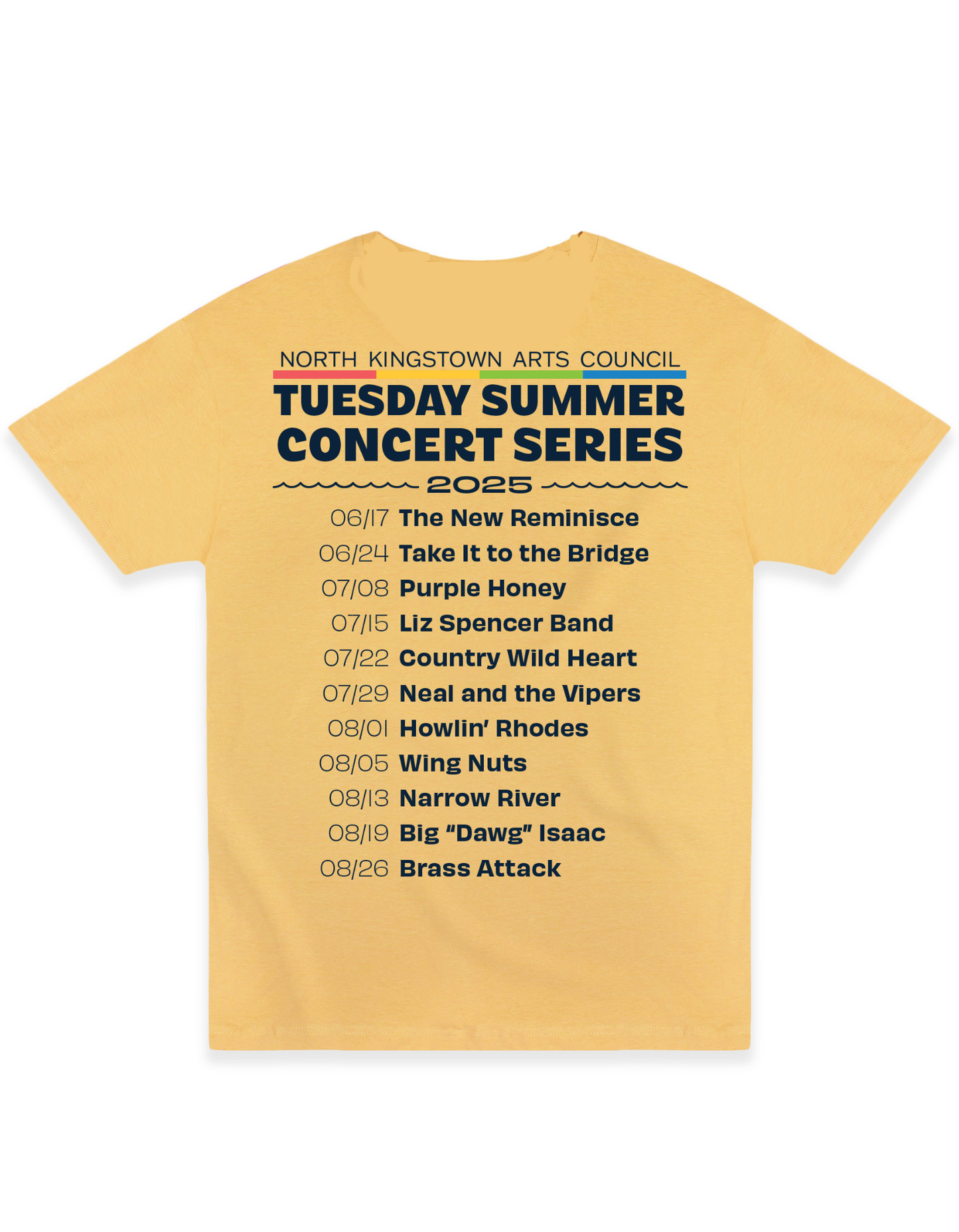 NKAC Unisex Concert Tee- Tuesday Concert Series