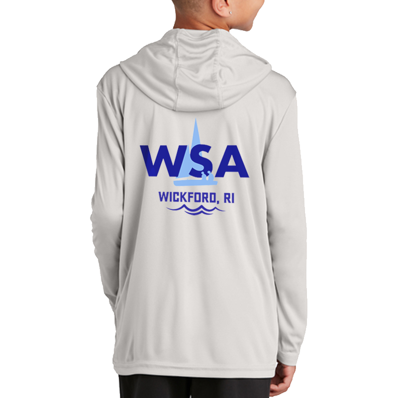WSA SportTek Posi-UV Pro Long Sleeve Youth with Hood
