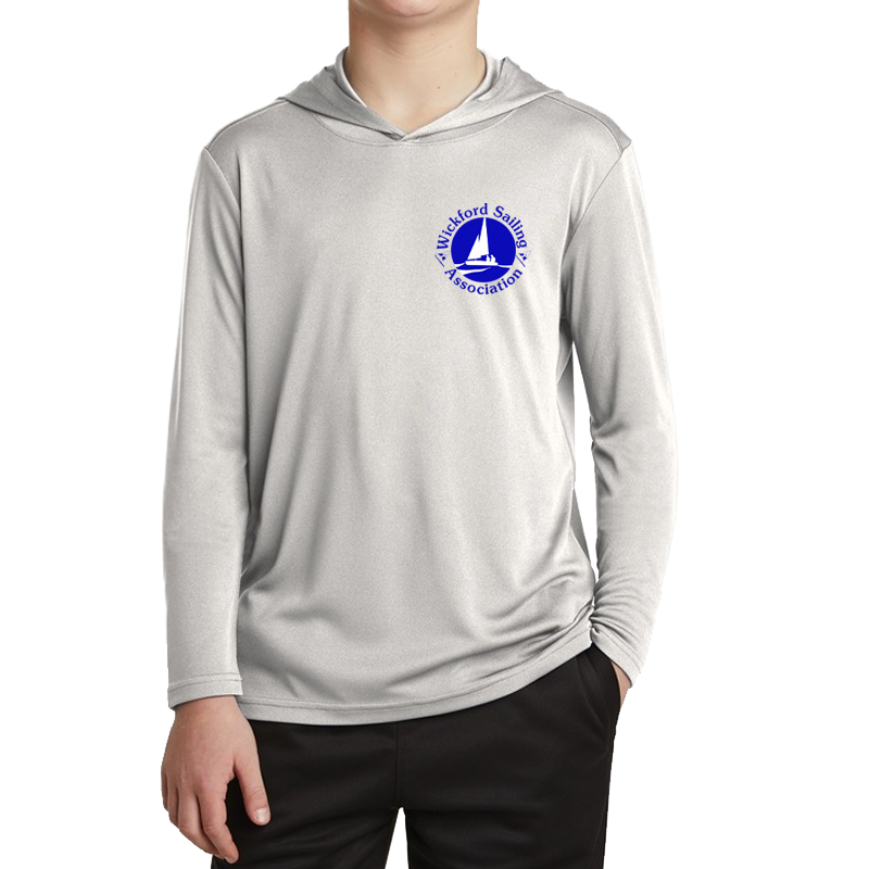 WSA SportTek Posi-UV Pro Long Sleeve Youth with Hood