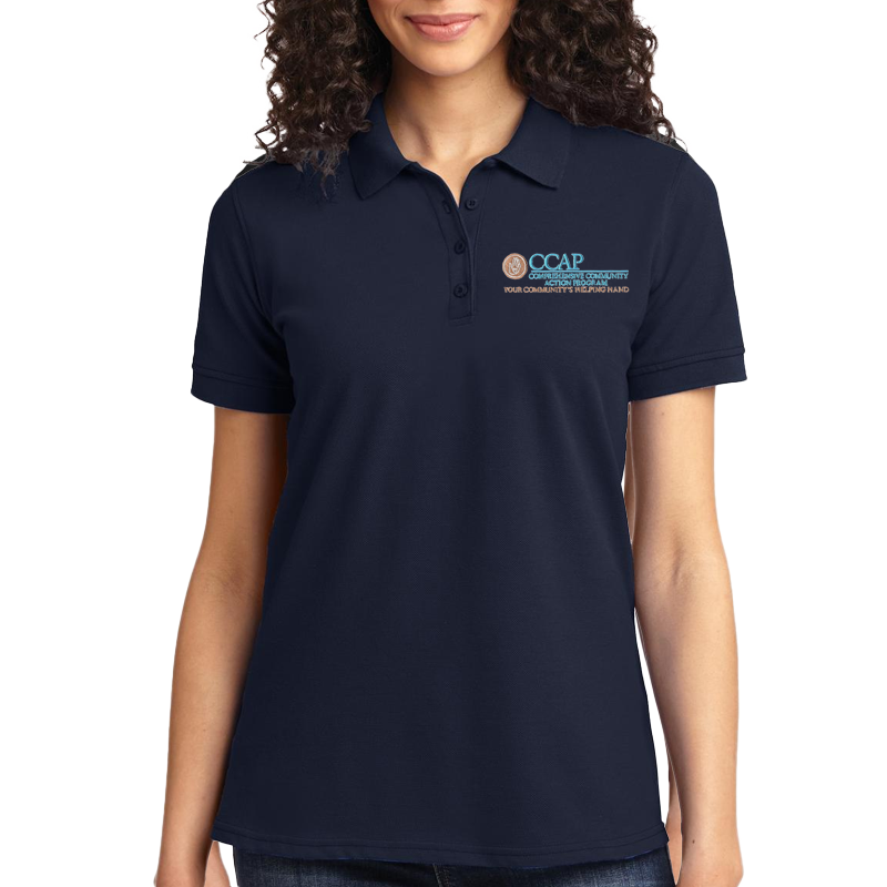 CCAP Women's Embroidered Core Blend Pique Polo