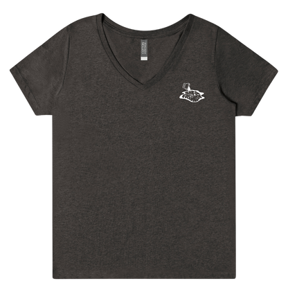 Model Feminine Cut Logo V-Neck T