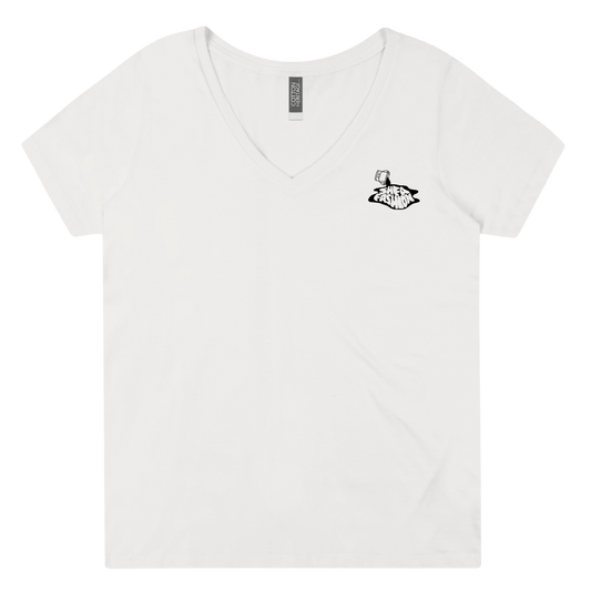 Feminine Cut Logo V-Neck T