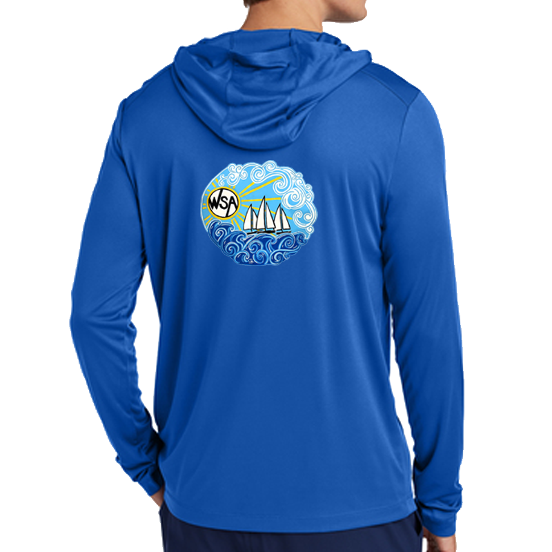 WSA SportTek Posi-UV Pro Long Sleeve Adult with hood