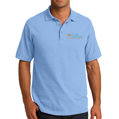 CCAP Mens Embroidered Core Blend Pique Polo