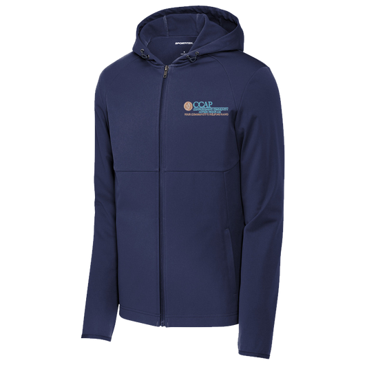 CCAP Navy Embroidered Sport-Tek Soft Shell Hooded Jacket