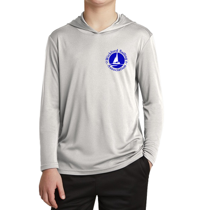 WSA SportTek Posi-UV Pro Long Sleeve Youth with Hood