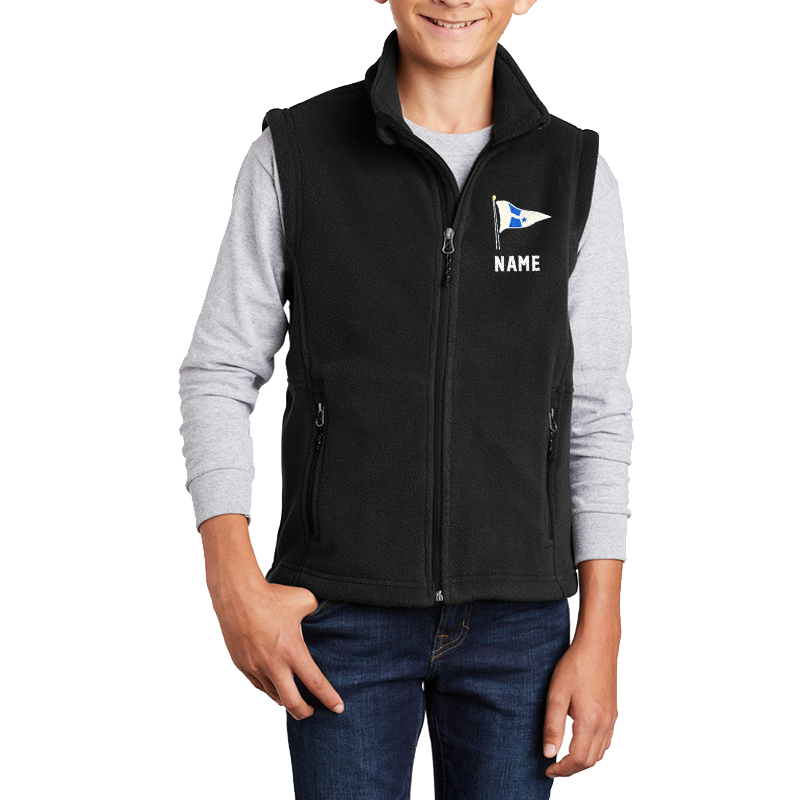 WYC Youth Embroidered Midweight Fleece Vest