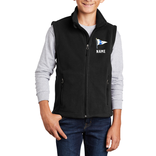 WYC Youth Embroidered Midweight Fleece Vest