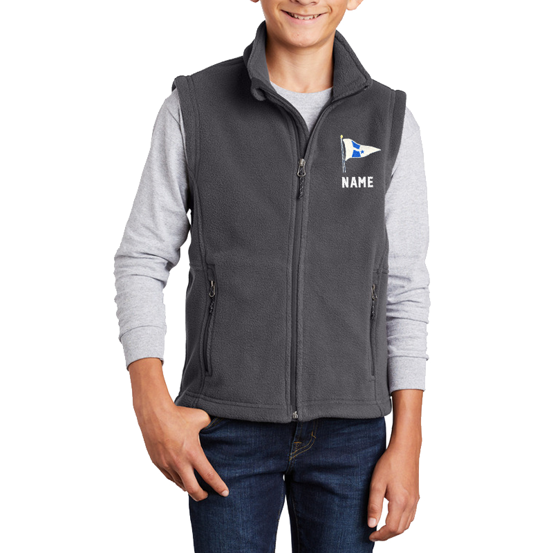 WYC Youth Embroidered Midweight Fleece Vest