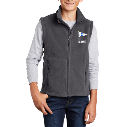 WYC Youth Embroidered Midweight Fleece Vest