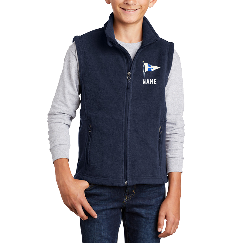 WYC Youth Embroidered Midweight Fleece Vest